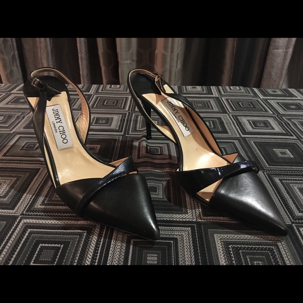 Jimmy Choo Slingback Kitten Heels